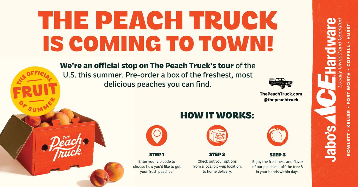 The Peach Truck Is Coming to Town!