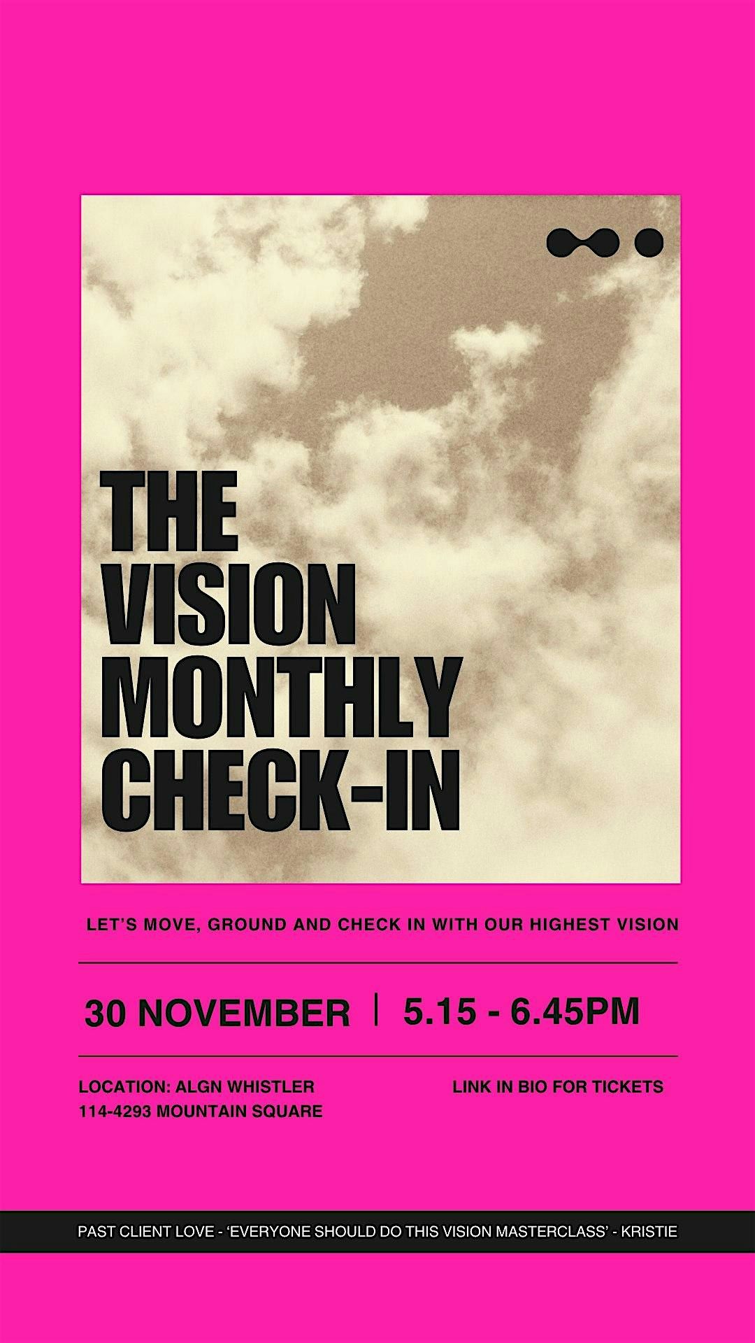 The Vision Monthly Check-In
