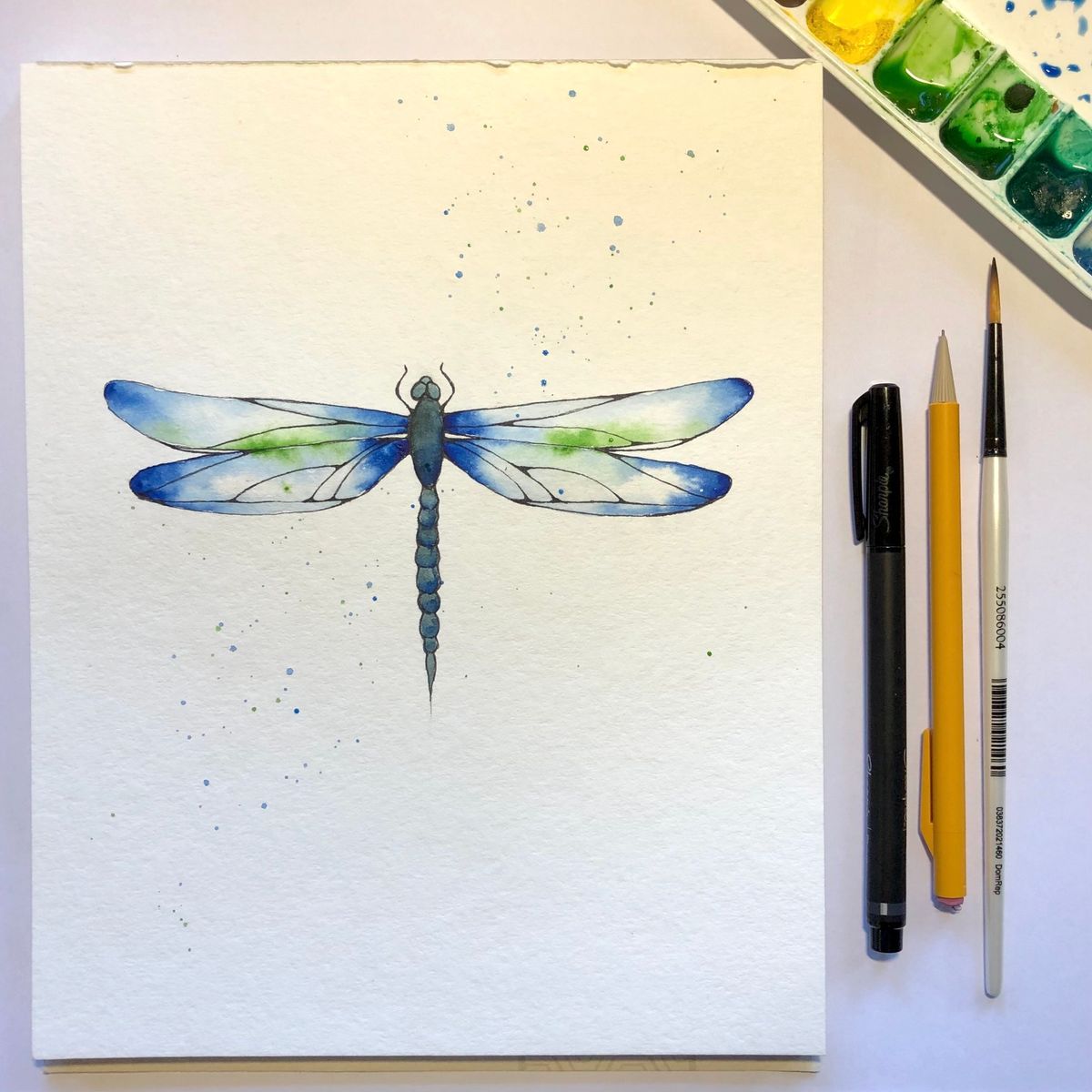 Watercolor Workshop: Dragonfly