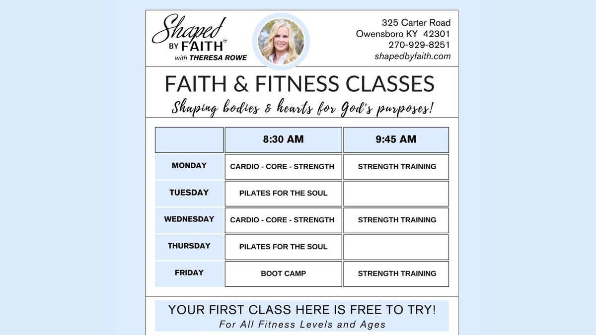 Faith & Fitness Classes with Theresa Rowe