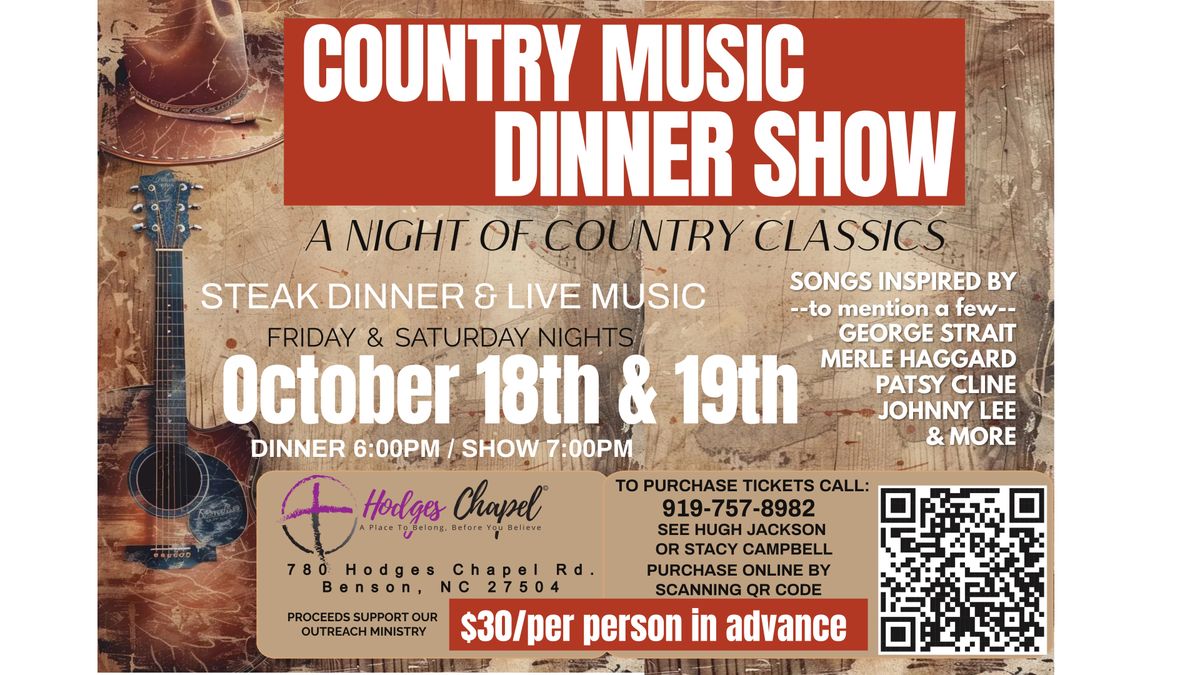 COUNTRY MUSIC DINNER SHOW