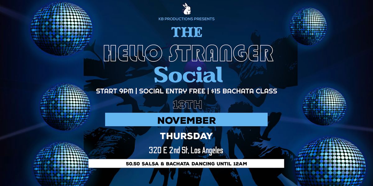 SALSA and BACHATA dancing in Little Tokyo - The Hello Stranger Social