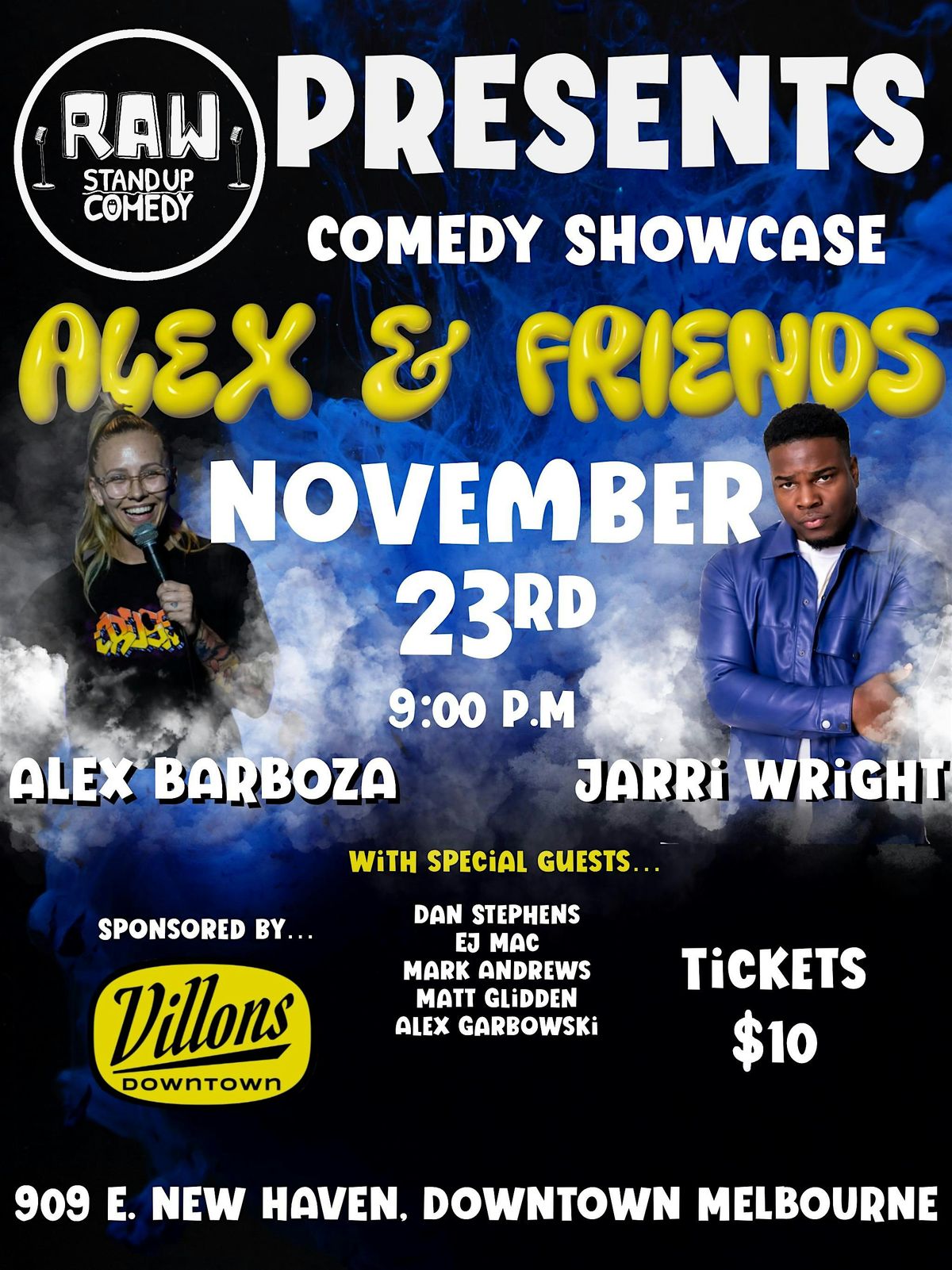 Villons & Raw Comedy Presents: Alex & Friends