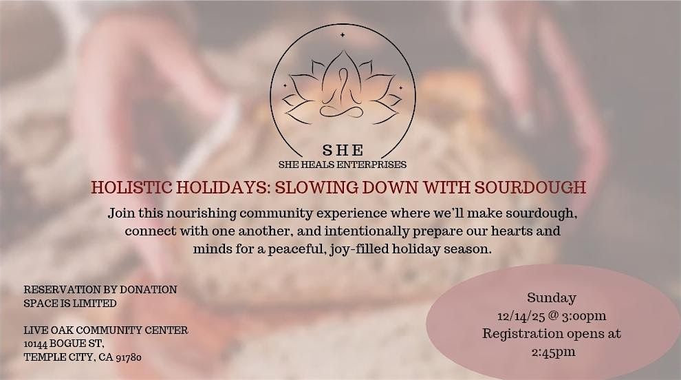 Holistic Holidays: Slowing down with Sourdough