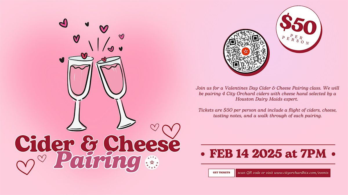 Valentines Day Cider & Cheese Pairing Class