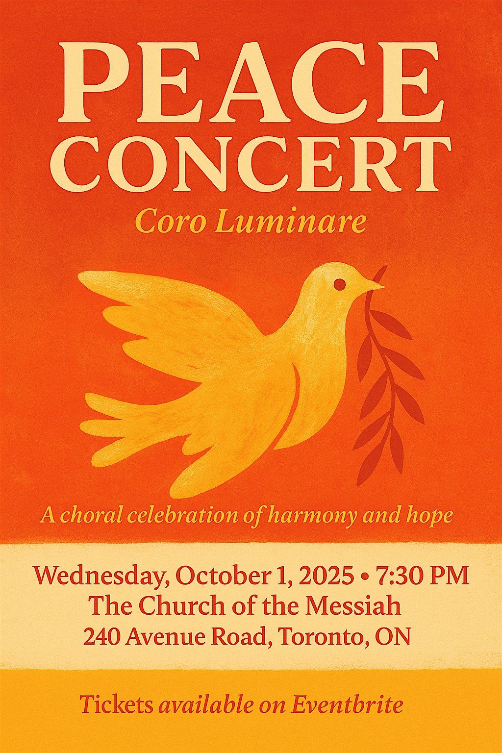 PEACE CONCERT BY CORO LUMINARE