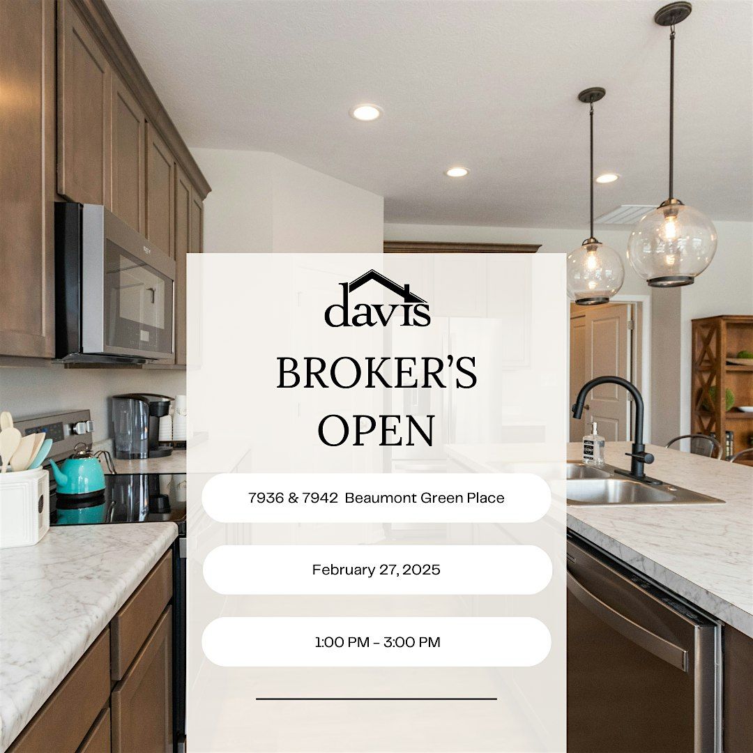 Davis Homes: Broker's Open