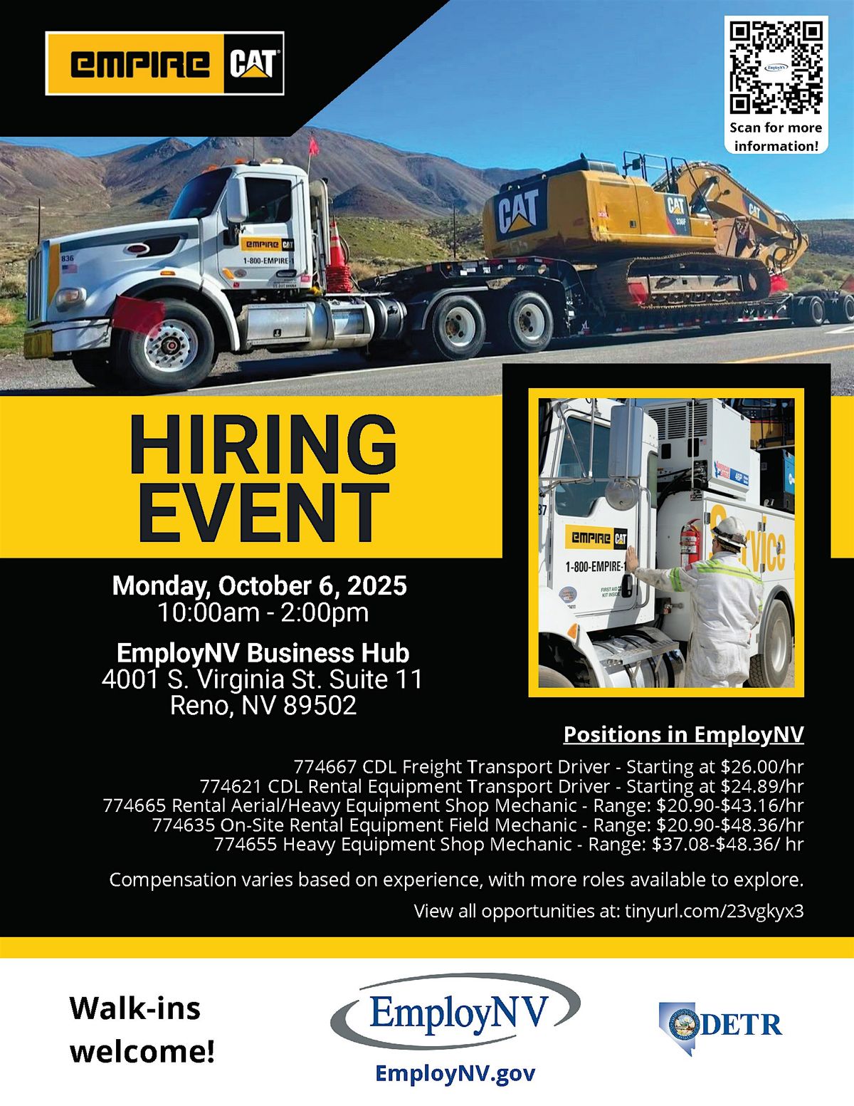 Empire Cat Hiring Event