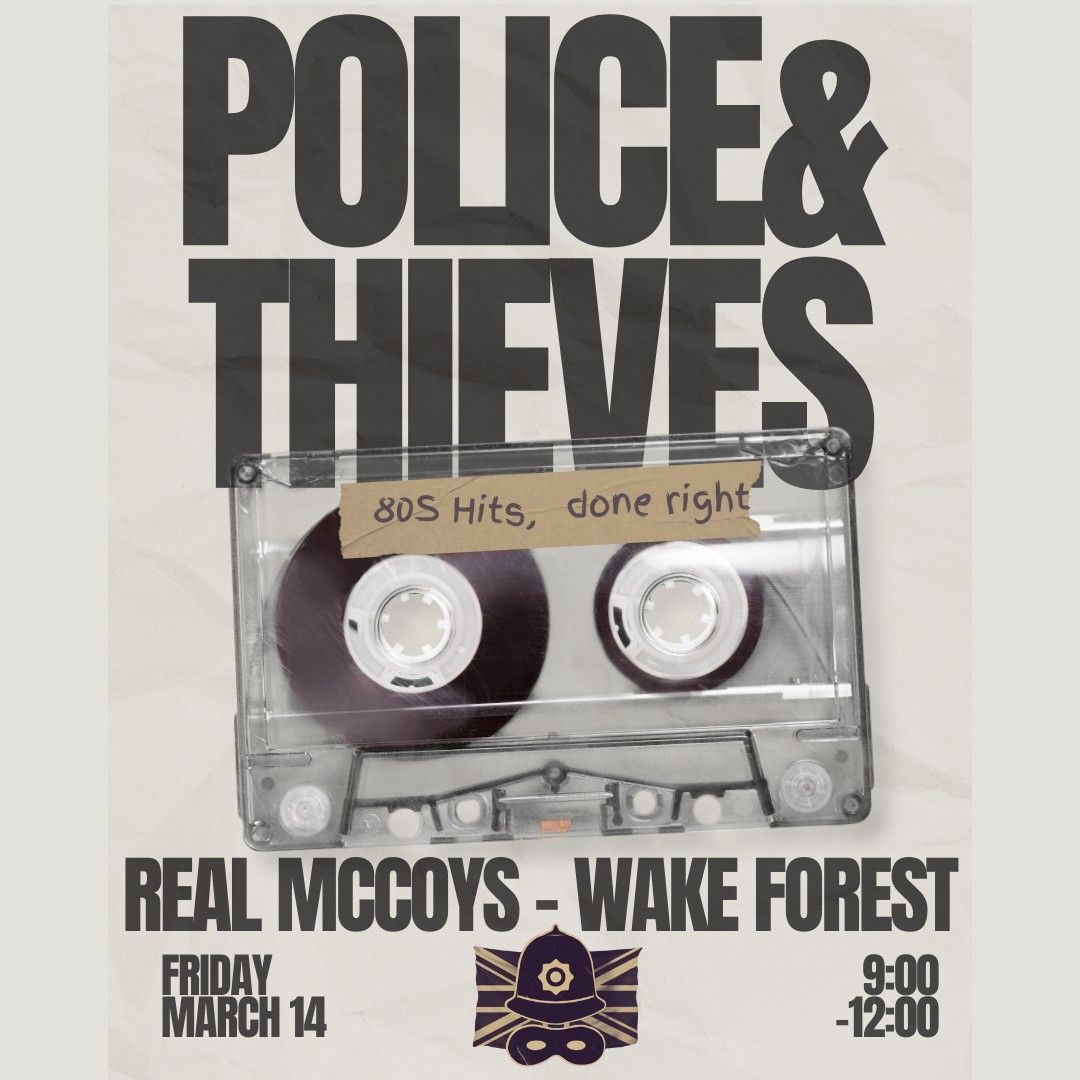 Police & Thieves LIVE at Real McCoy's, 9-12, Friday, March 14, 2025