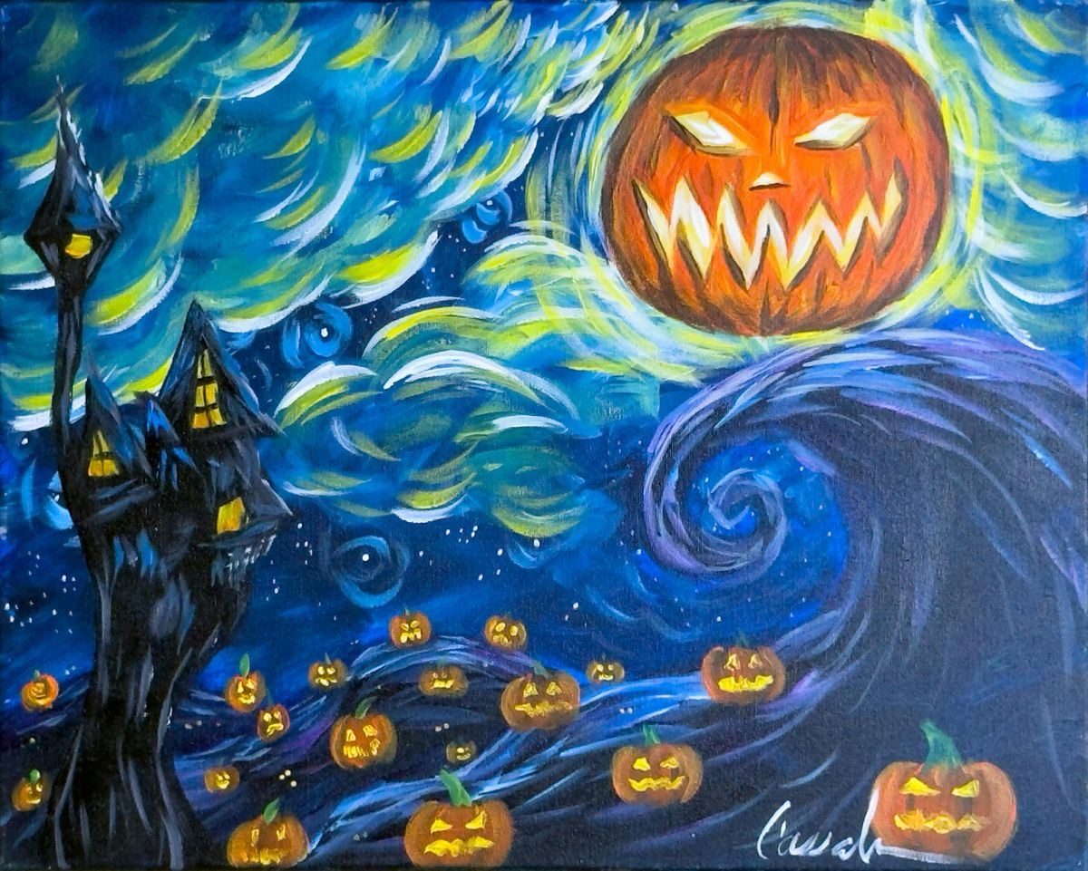 Toledo Paint & Sip Party \u2013 Starry Nightmare