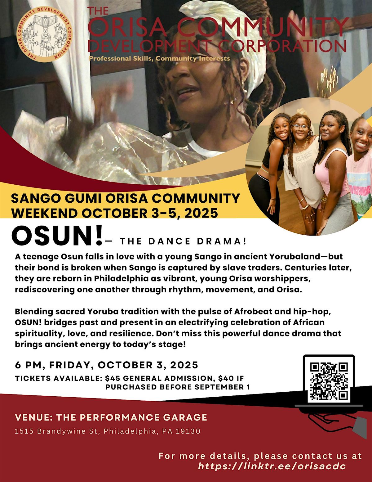 Orisa CDC presents: OSUN! The Dance Drama!