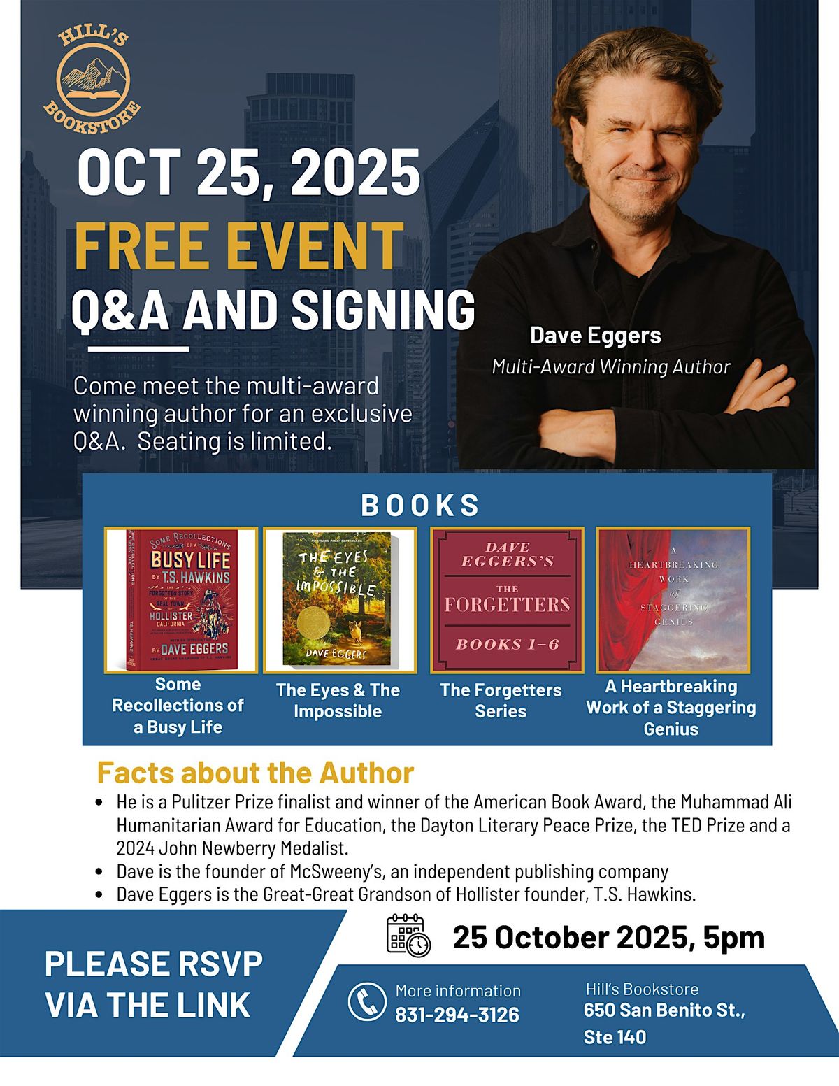 An Evening with Dave Eggers