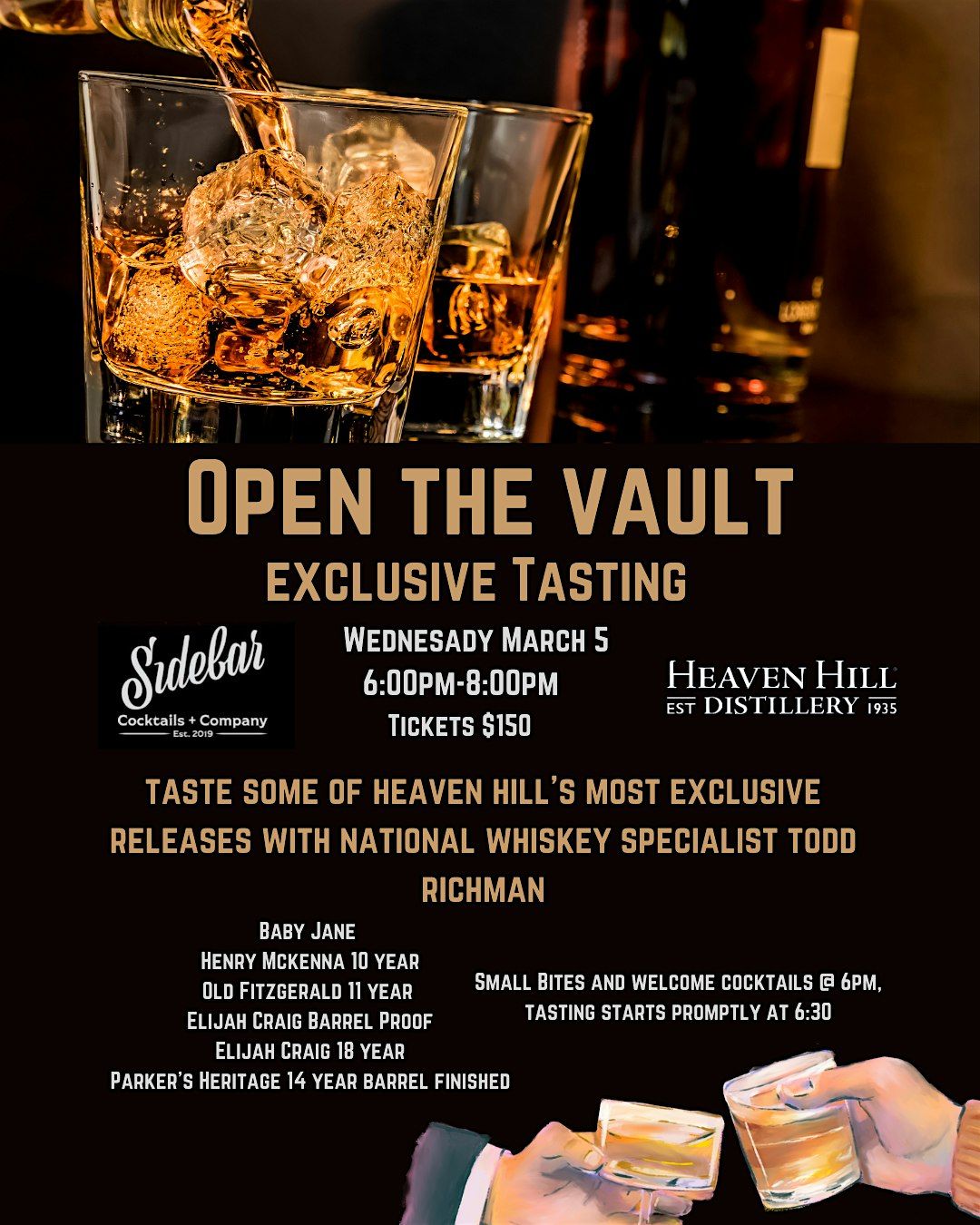 Open the Vault Bourbon Tasting