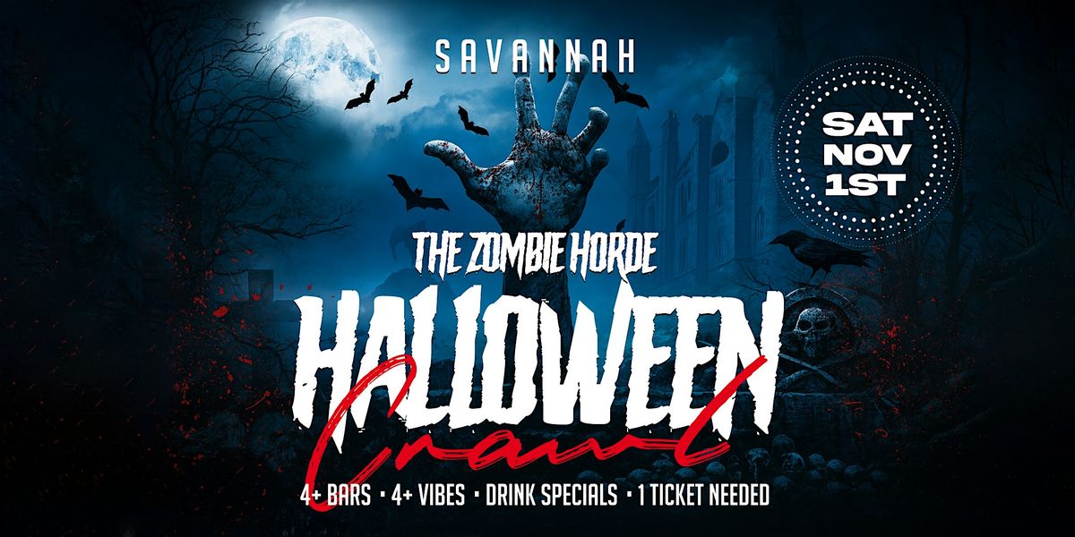 Zombie Horde Halloween Pub Crawl Savannah 2025