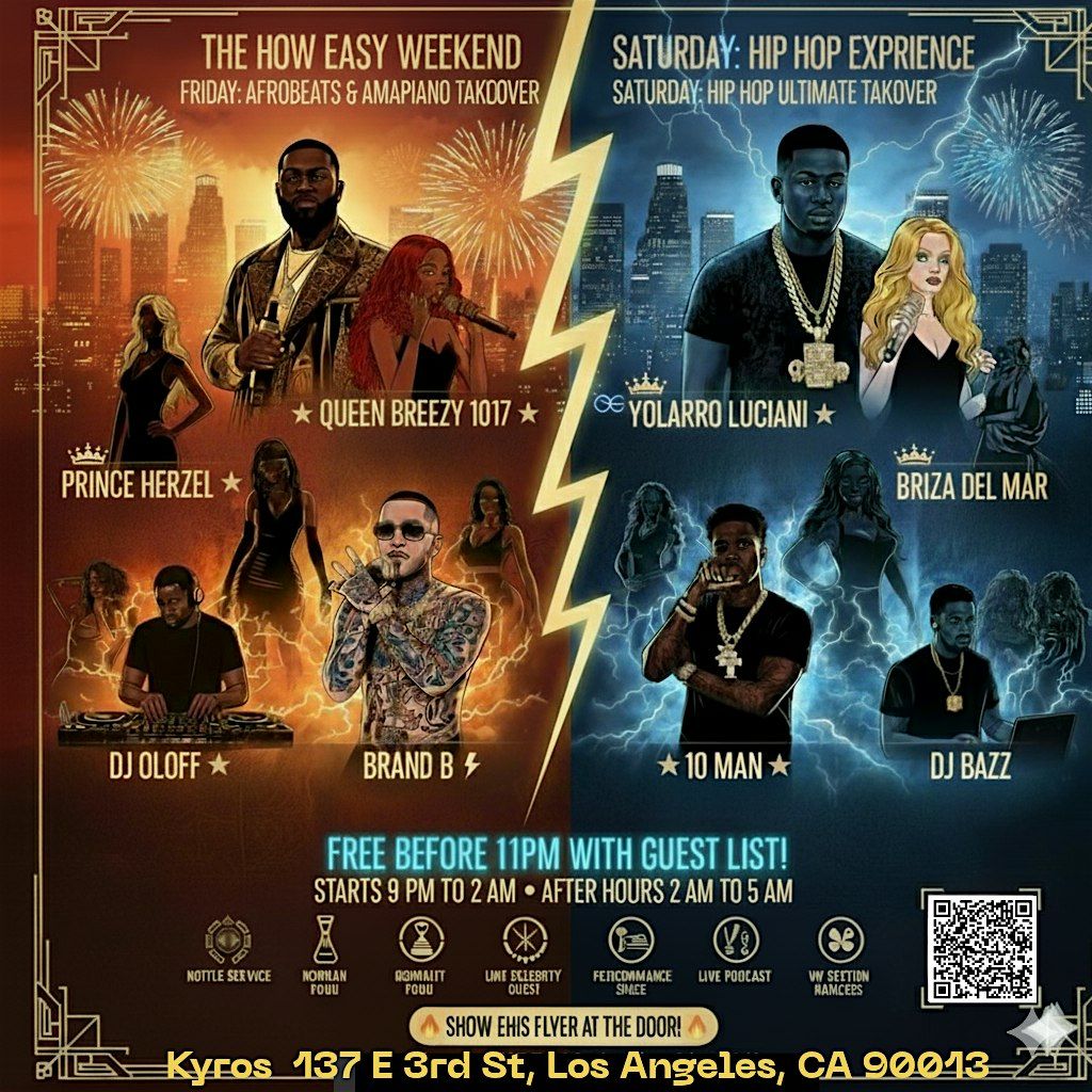 HIP-HOP Ultimate TAKEOVER How Easy Network Weekend Experience | Saturday