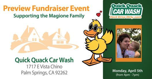 Fundraiser at Quick Quack, Quick Quack Car Wash Palm Springs, 5 April 2021