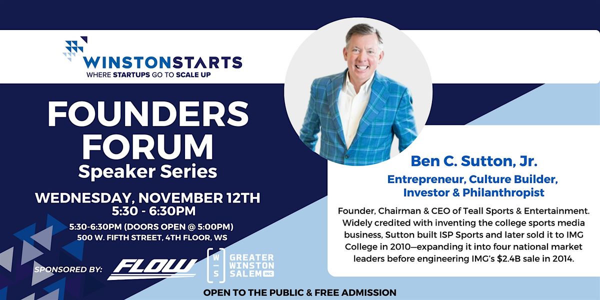 Founders Forum with Ben Sutton