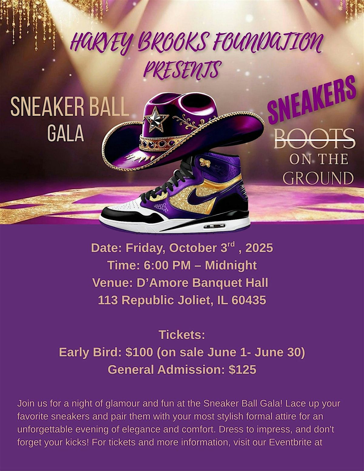 Harvey Brooks Foundation presents "Boots On The Ground" Sneaker Ball Gala