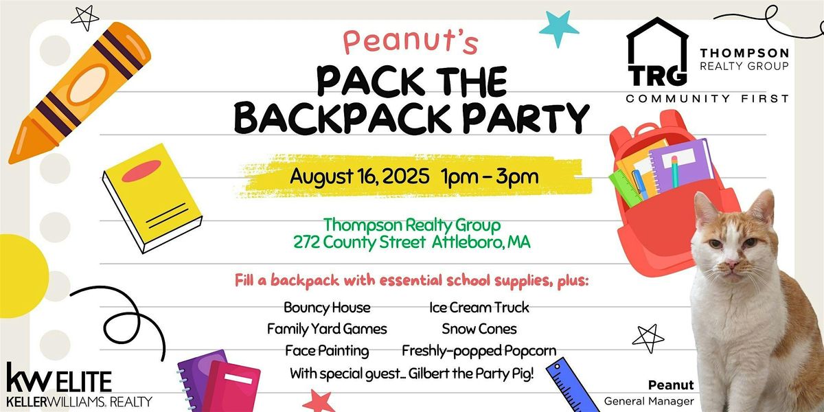 Peanut's Pack the Backpack Party!