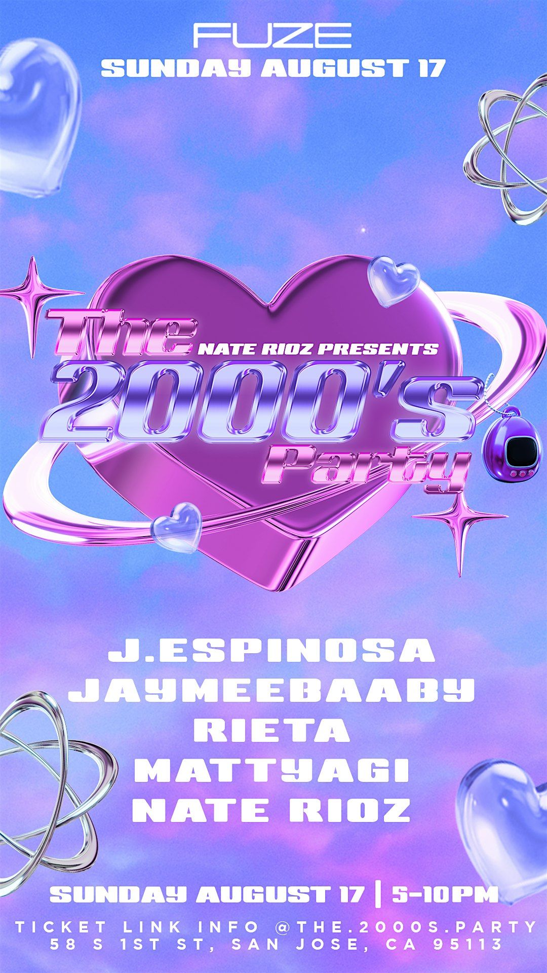 2000'S PARTY AUGUST 17TH  JAYMEEBAABY -J ESPINOSA -MATT YAGI-RIETA