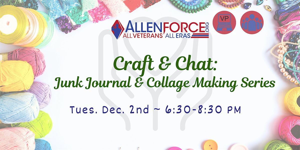 Craft & Chat:  Junk Journaling and Collage Making with Toyin