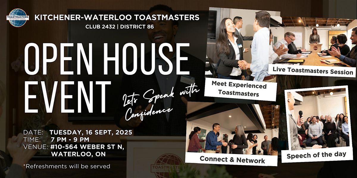 OpenHouse - KitchenerWaterloo Toastmasters