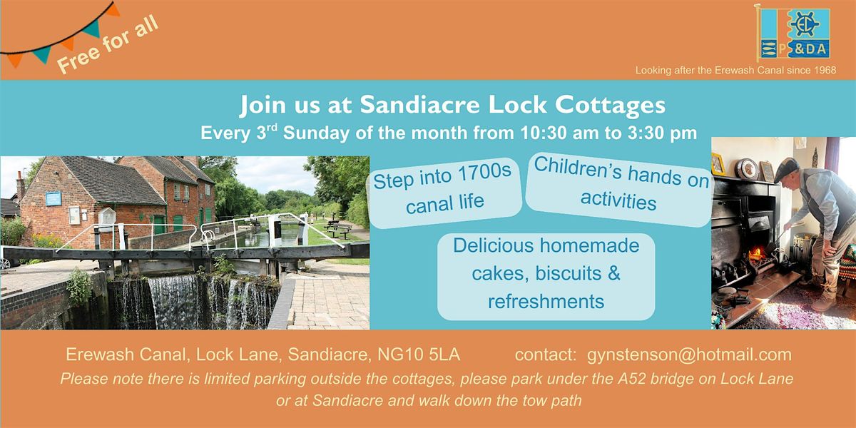 Sunday opening at Sandiacre Lock Cottage