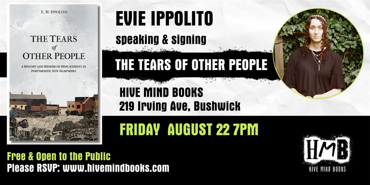 Book Launch: Evie Ippolito - Tears of Other People