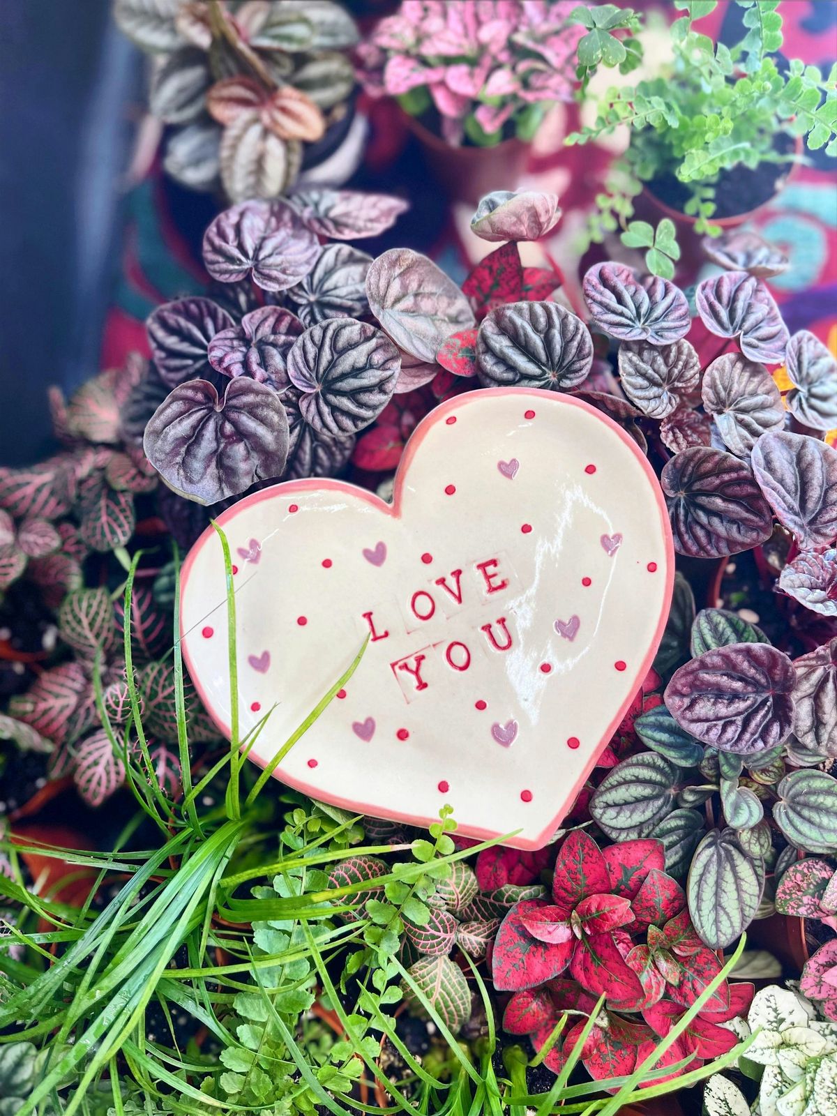 Pottery Workshop: Valentines Quote Heart Dish