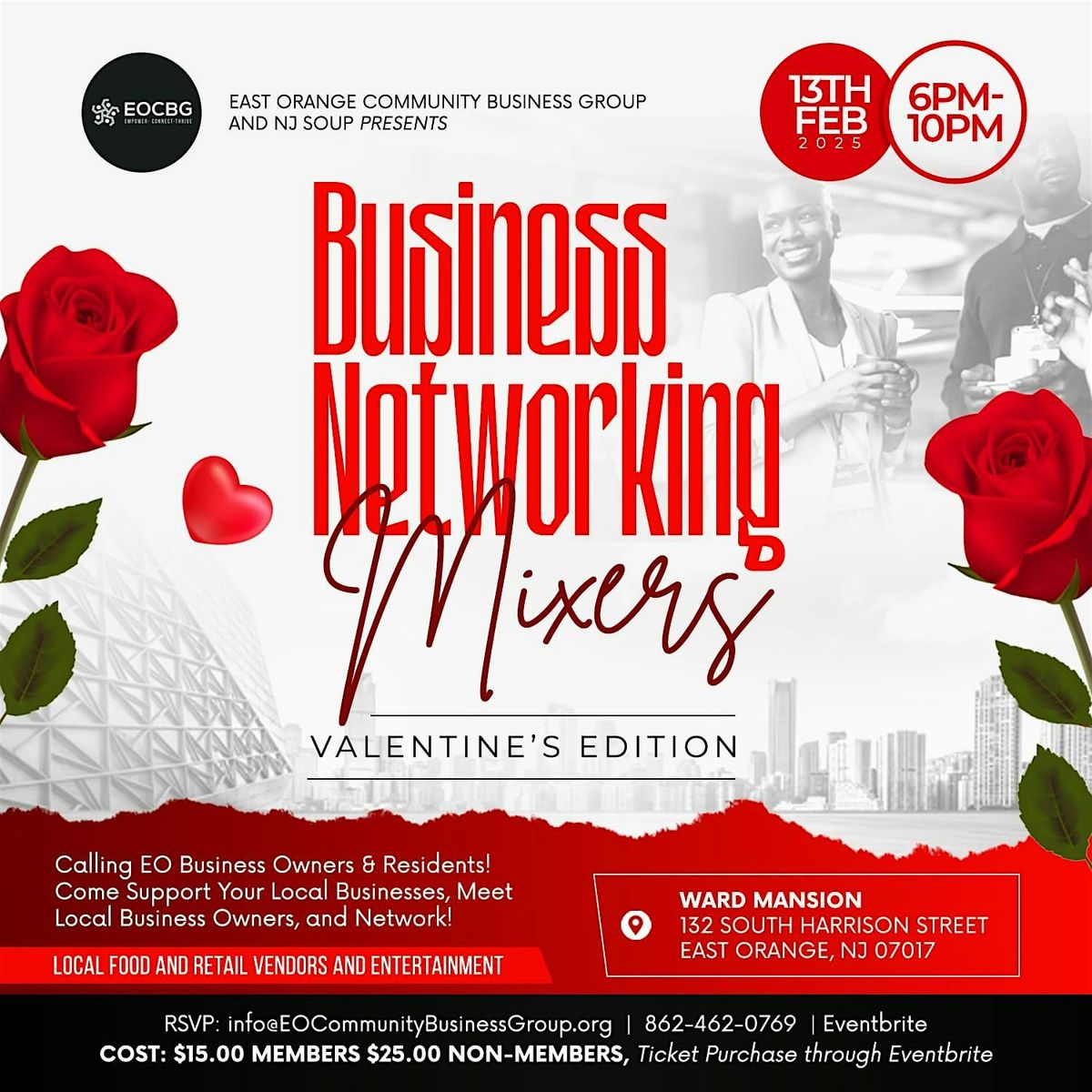 East Orange Community Business Valentine Networking Mixer