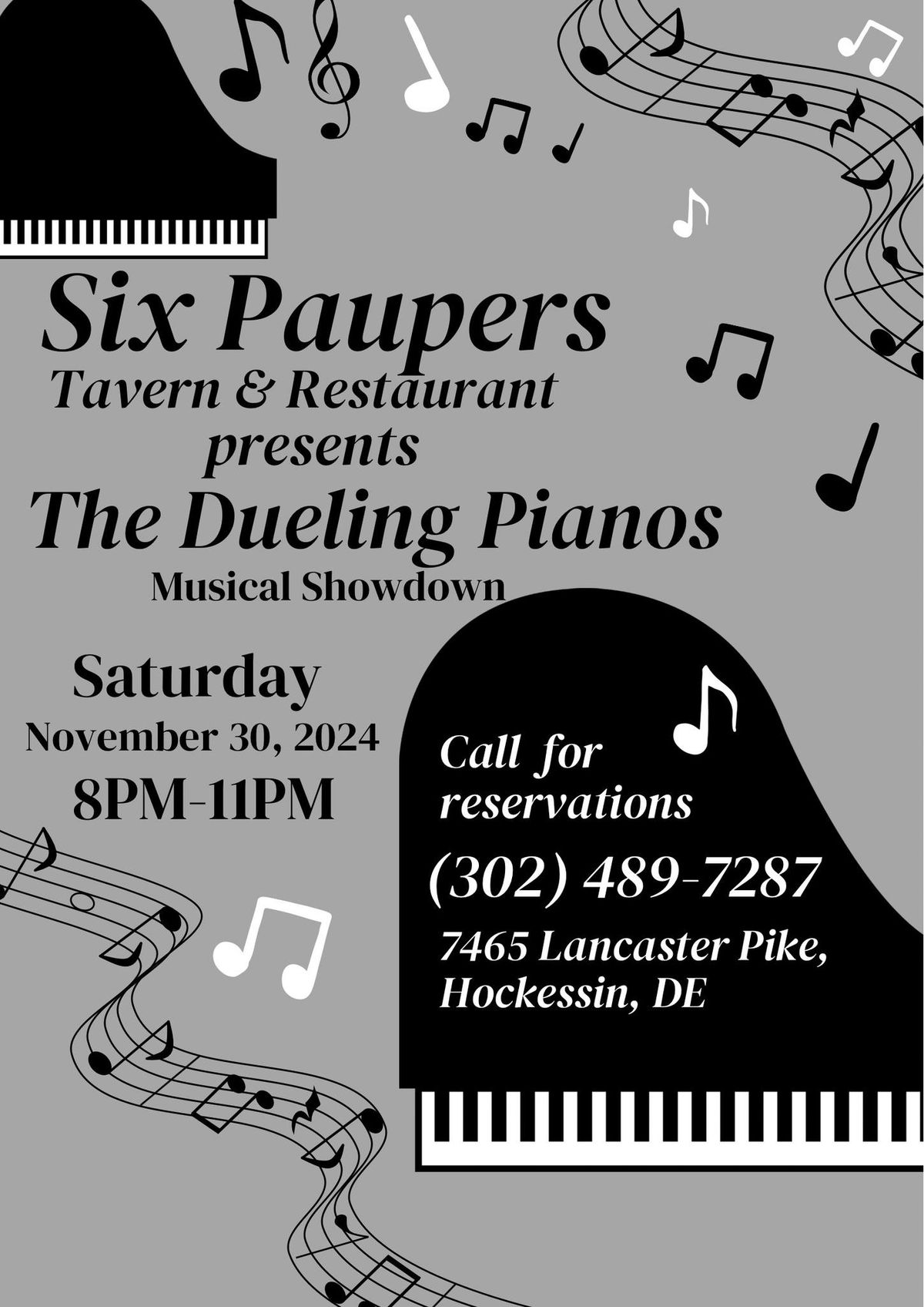 The Dueling Pianos at Six Paupers