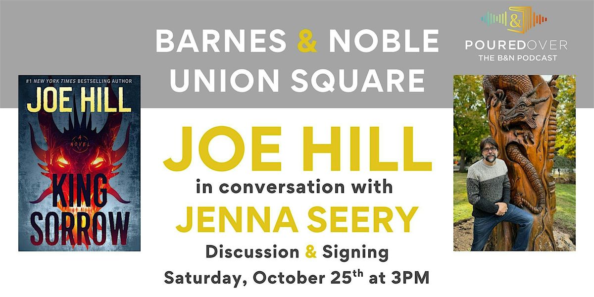 Joe Hill discusses KING SORROW - POURED OVER Podcast Taping