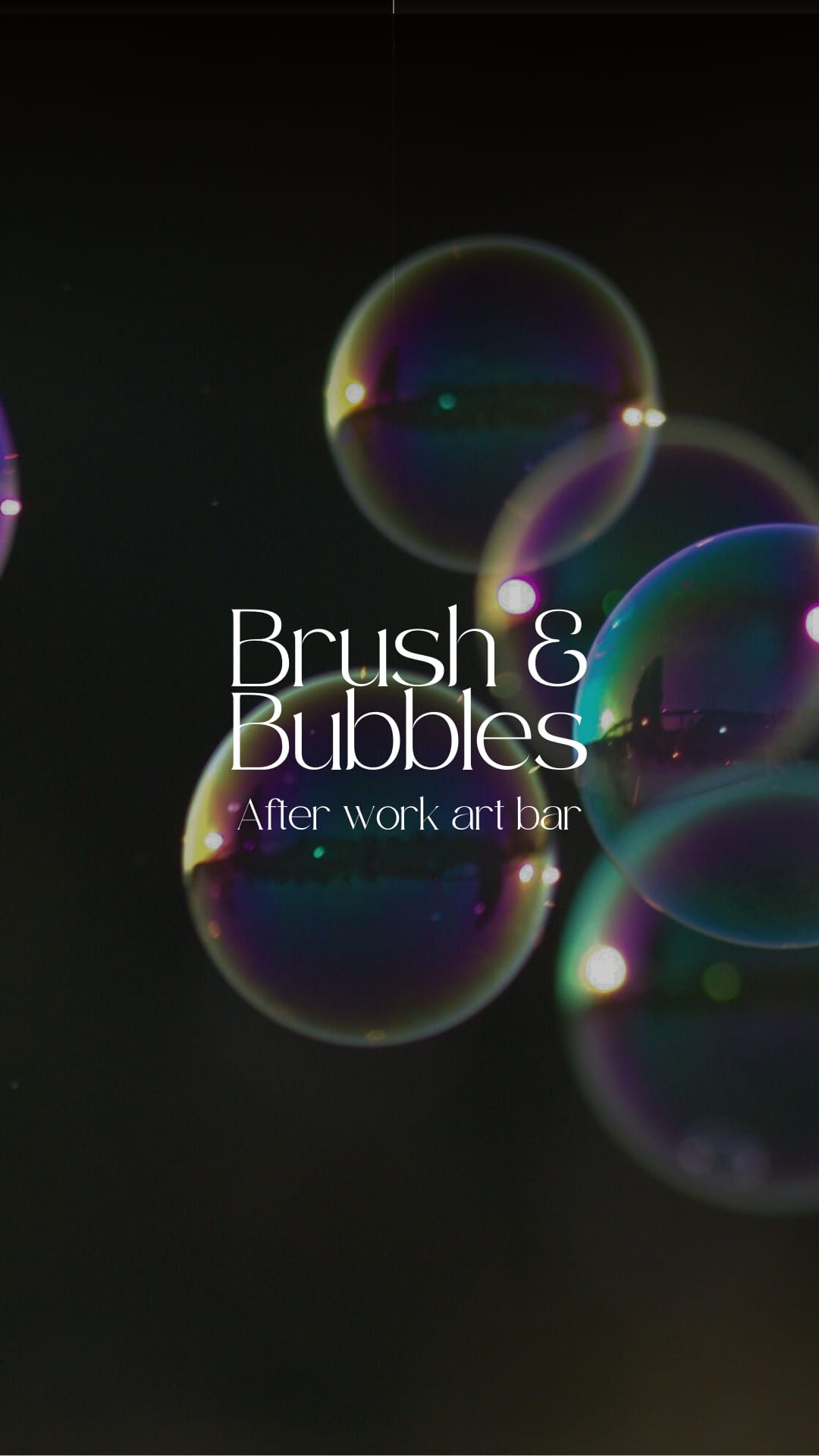 Brush & Bubbles \/ After work art bar