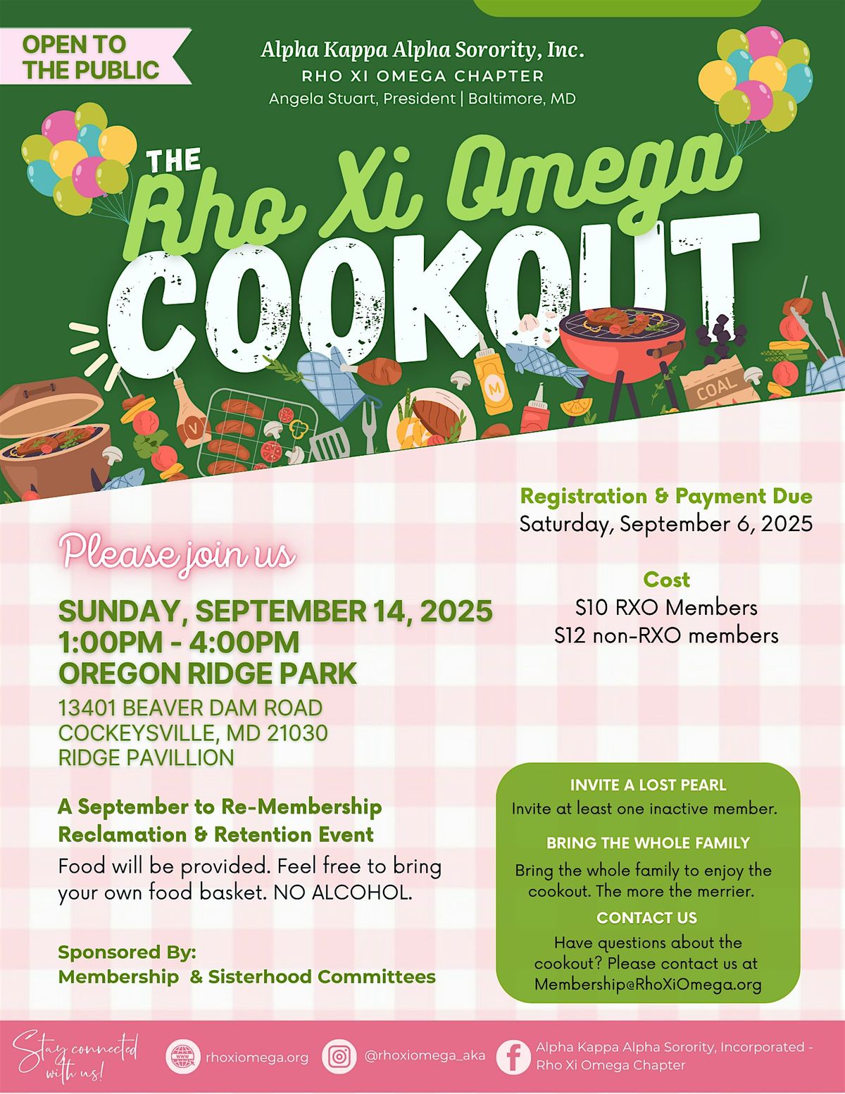 Rho Xi Omega Cookout