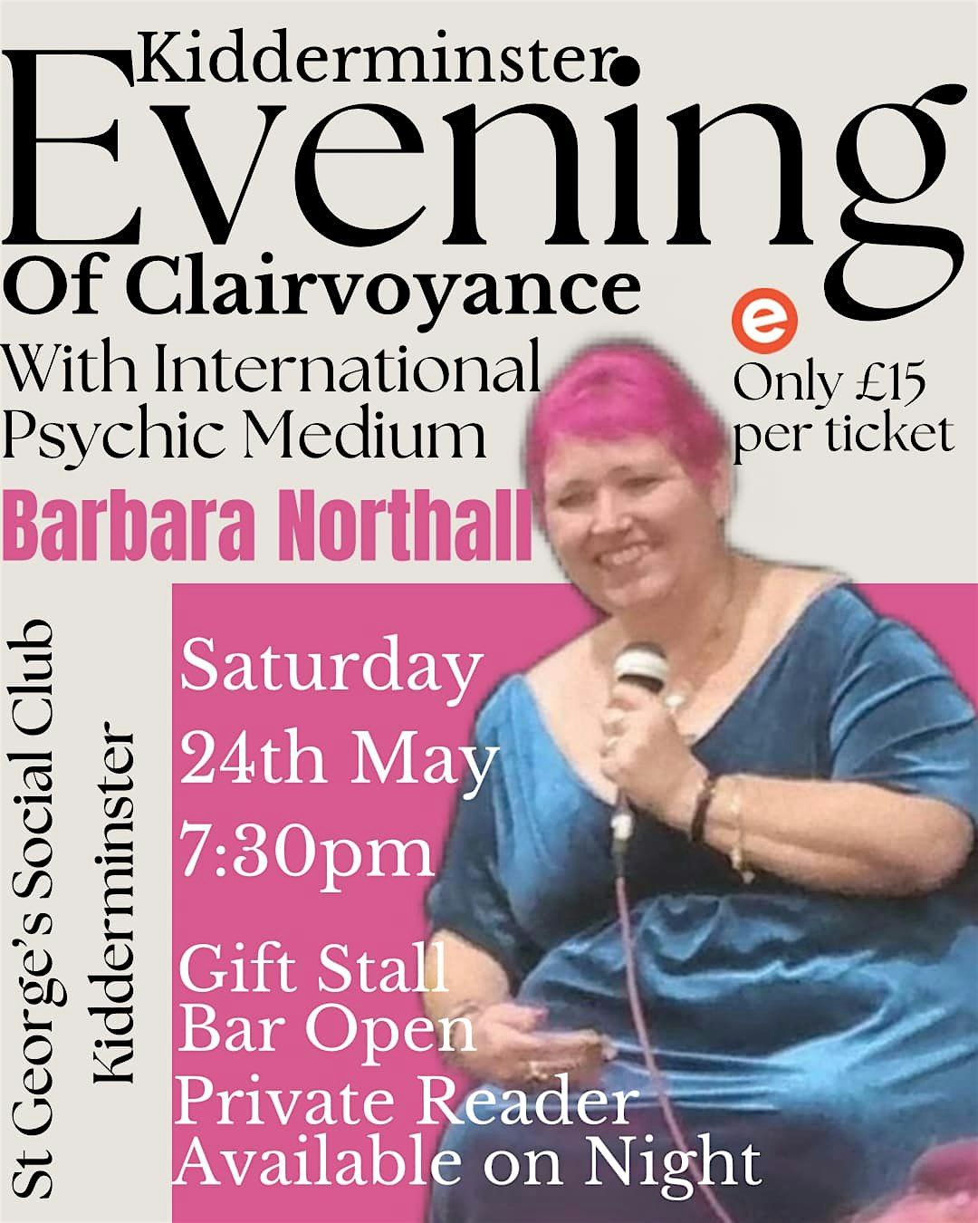 Kidderminster Evening Of Clairvoyance 24\/5\/25