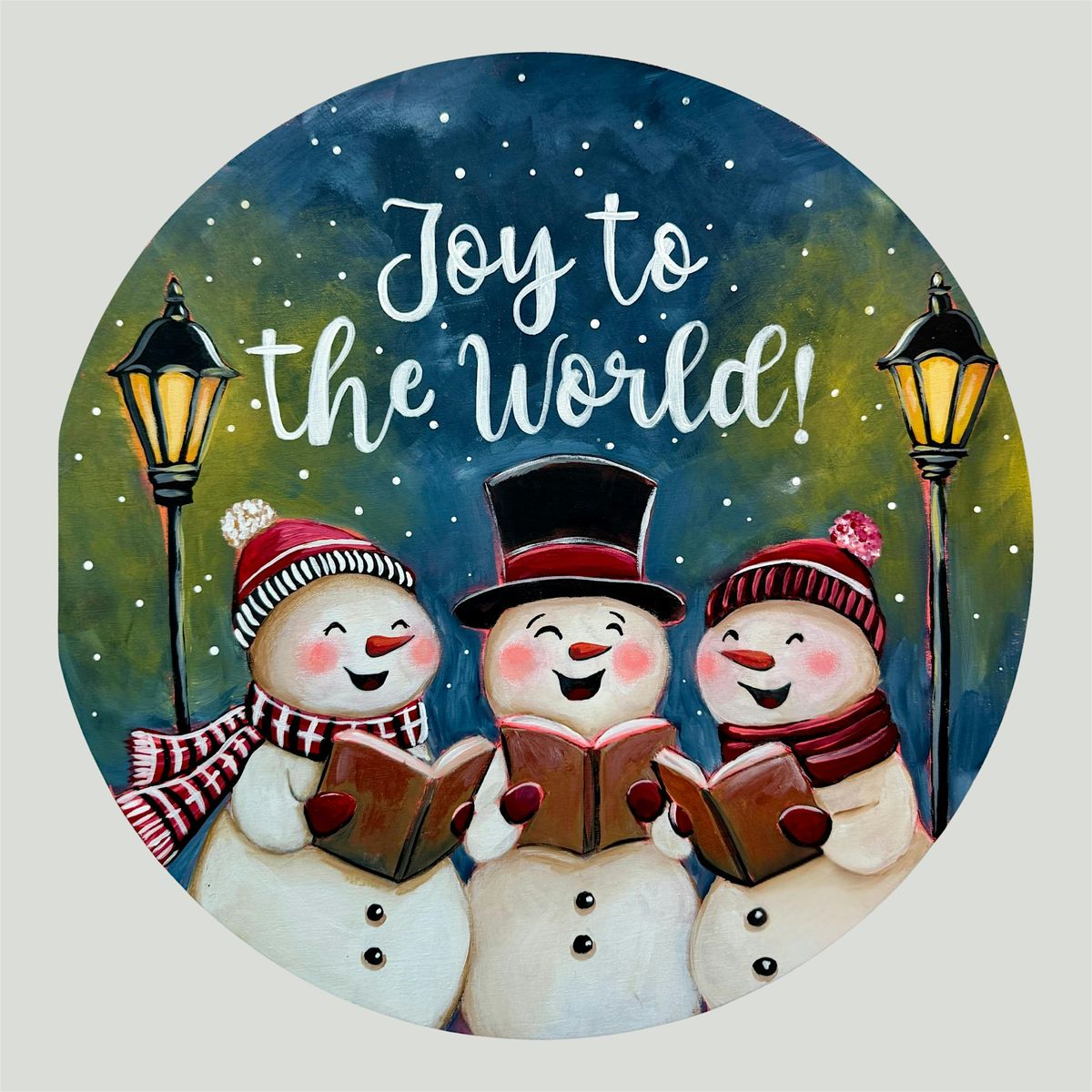 Joy to the World - 16" Door Hanger Painting Class!