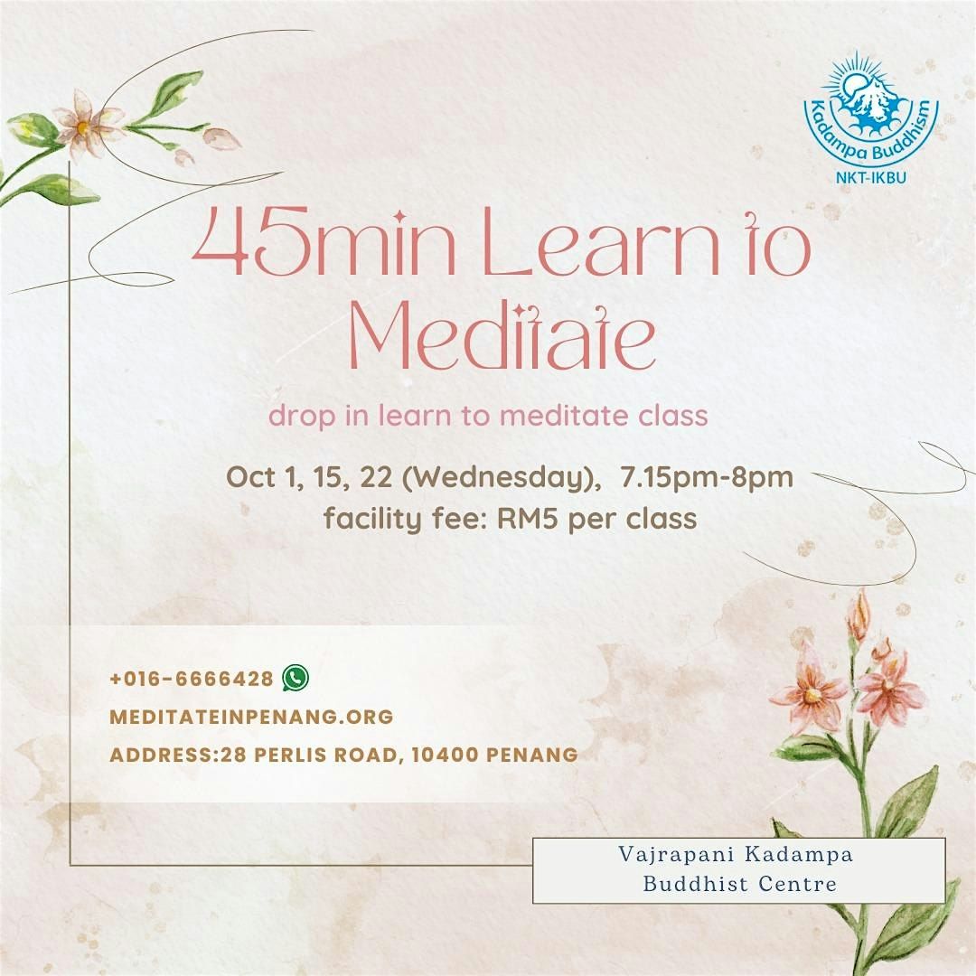 45min Learn to Meditate