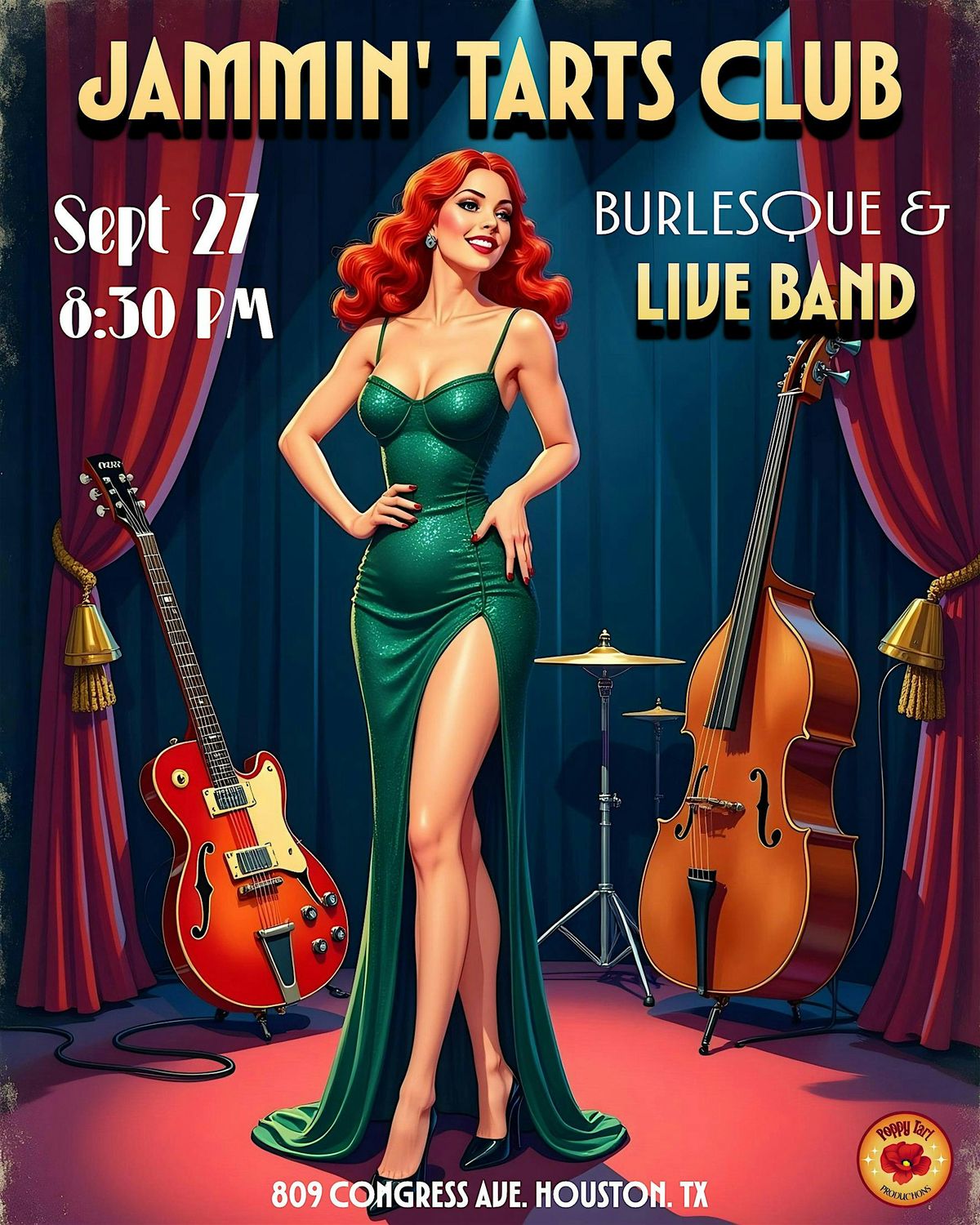 Jammin' Tarts Club: Burlesque & Live Band Sept 27th 2025