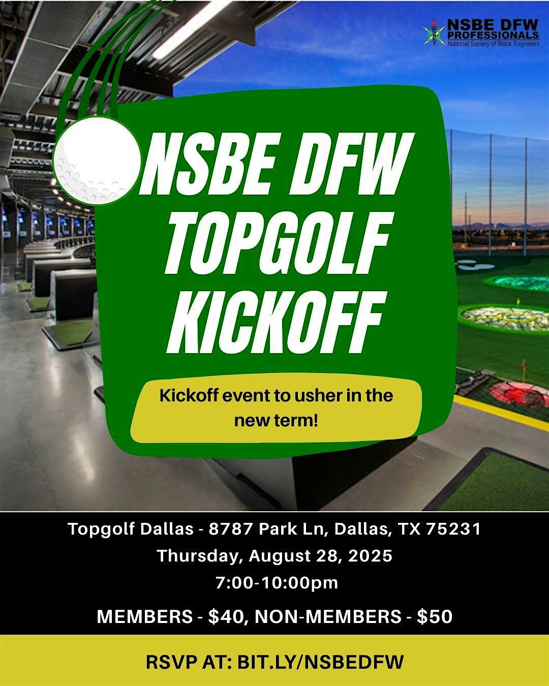 NSBE DFW Topgolf Kickoff Event