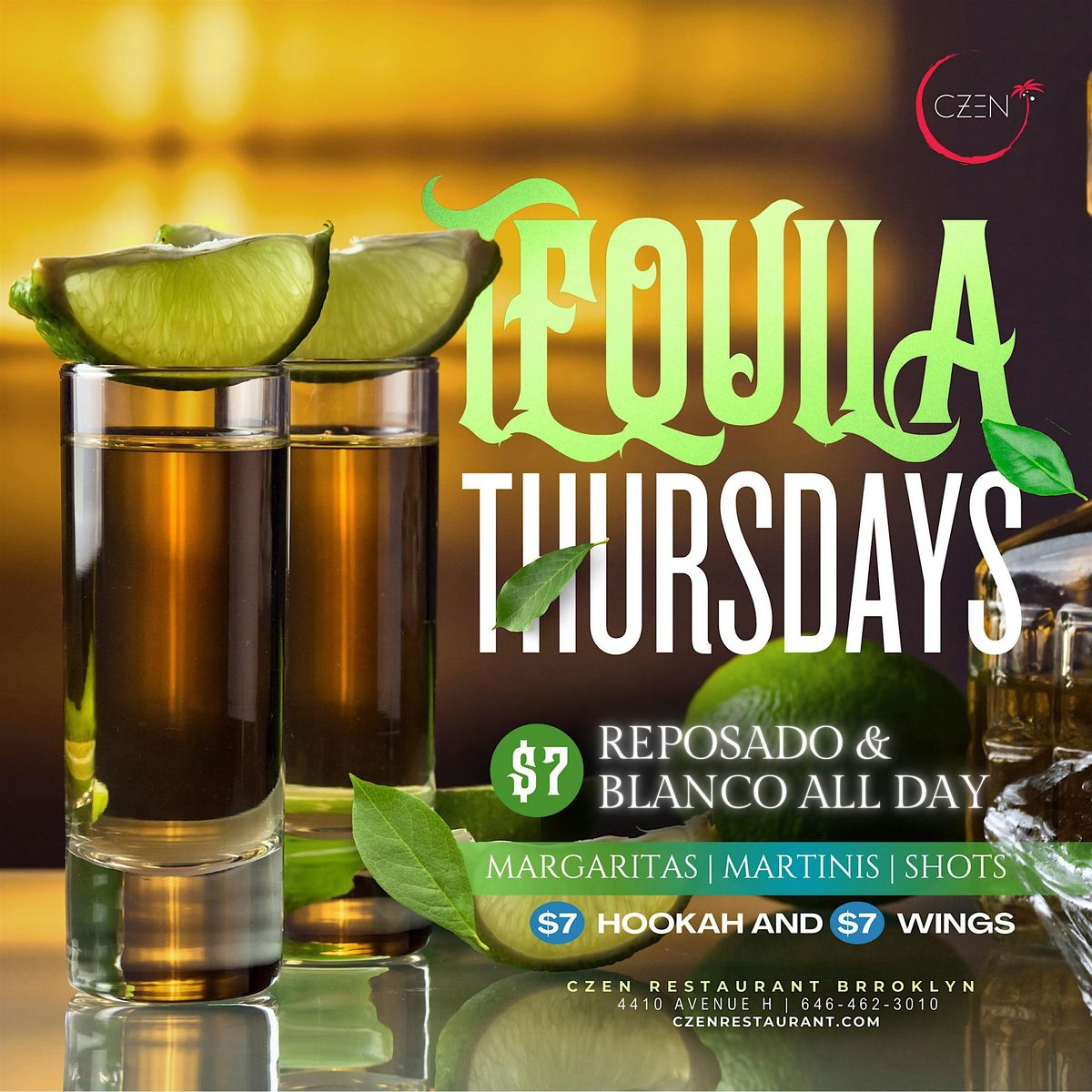 Tequila Thursdays at Czen Brooklyn