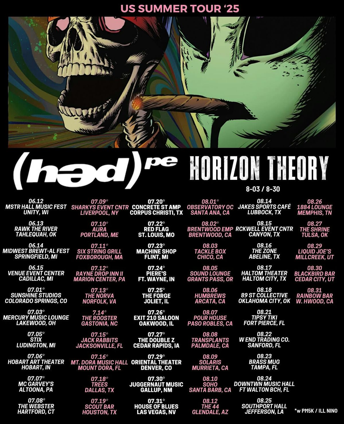 Downtown Music Hall Presents: (hed) PE \/ US Summer Tour