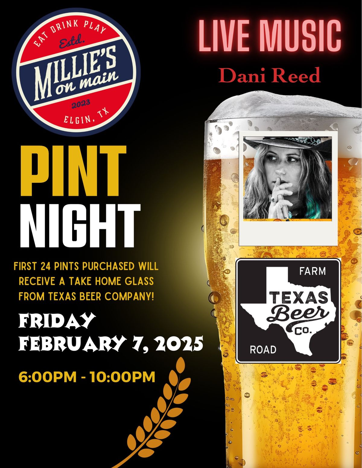 Pint Night featuring Dani Reed 