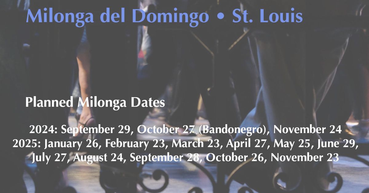 Milonga del Domingo September 29