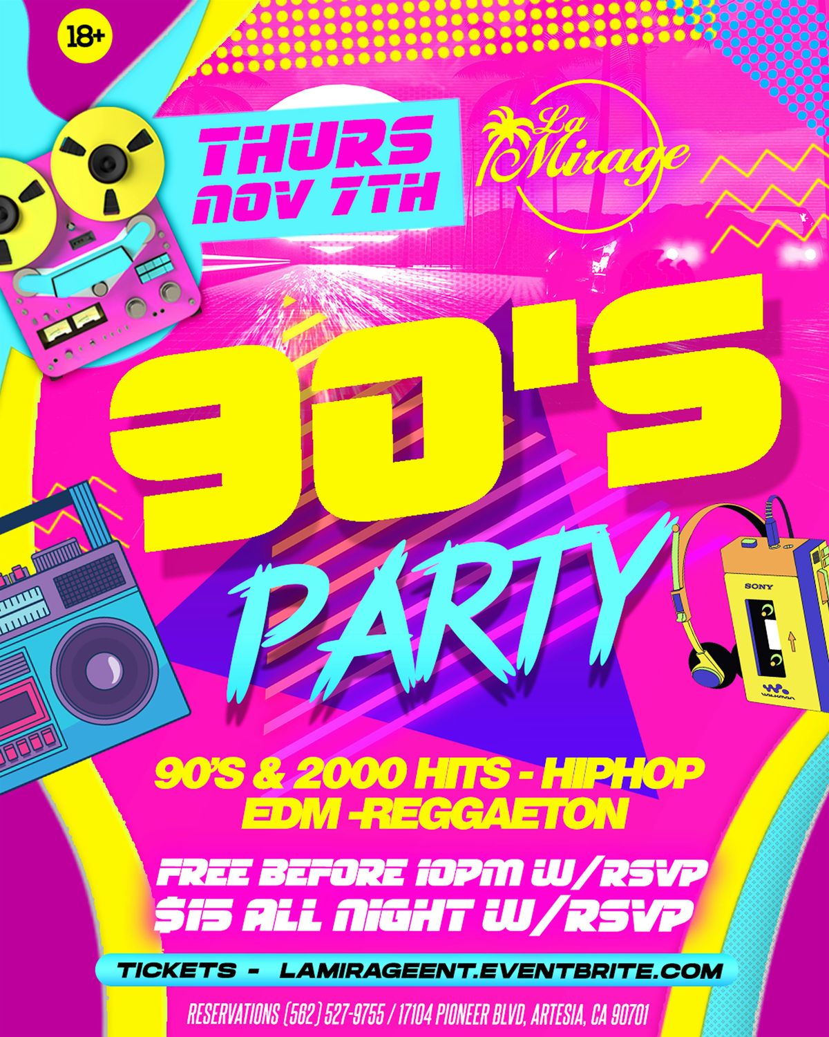 La Mirage Nightclub 18+ | 90s THROWBACK THURSDAY November 07 VITAL