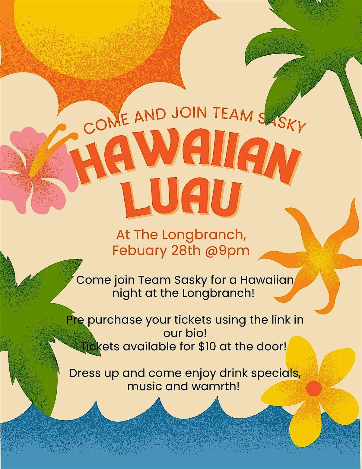 Team Sasky's Hawaiian Luau