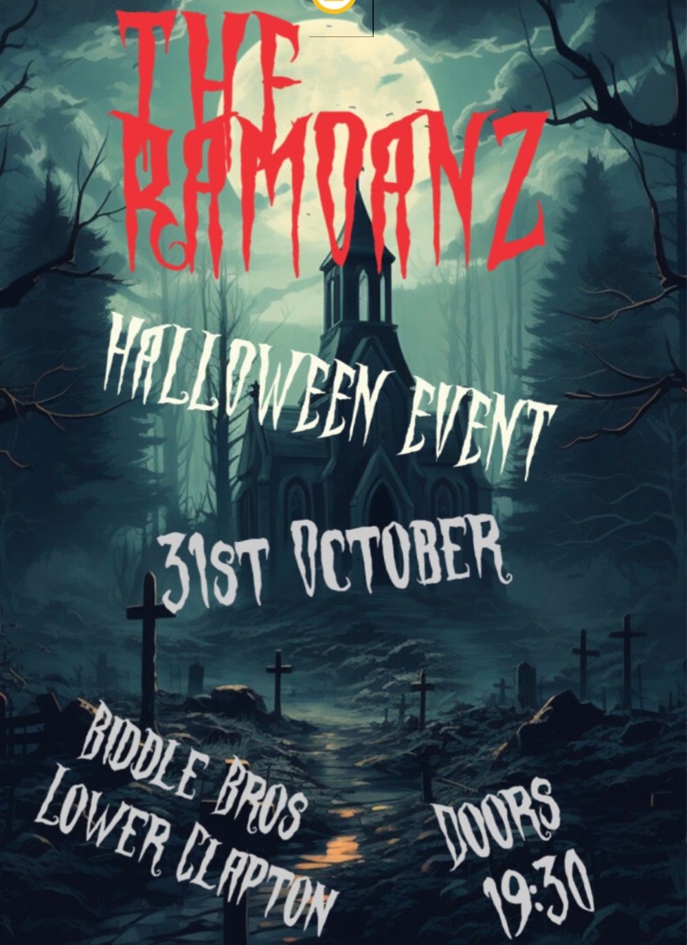 Halloween Special at Biddle Bros 31st October with The Ramoanz