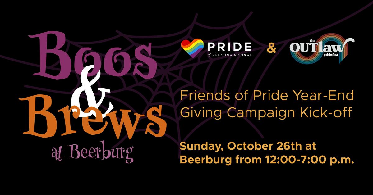 Boos & Brews: Friends with Pride Annual Giving Campaign Kickoff