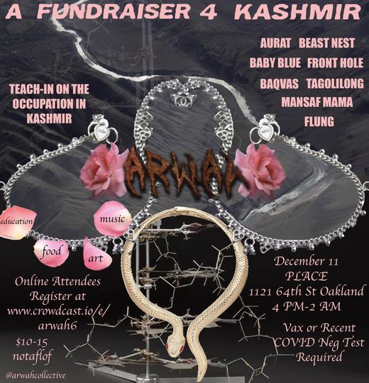Arwah collective presents \u2723Arwah 6 fundraiser for Kashmir\u2723