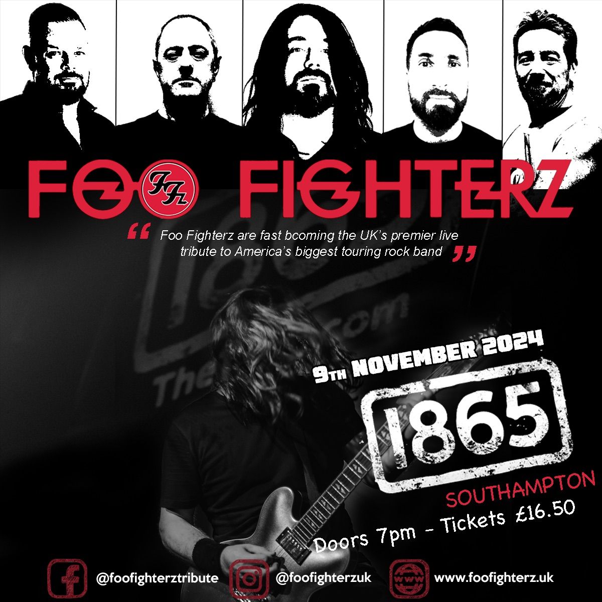 Foo Fighterz (Tribute) \u2022 The 1865 \u2022 Southampton