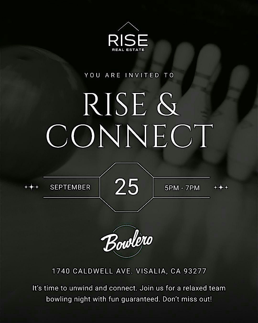 RISE & CONNECT: Bowling Night with RISE CENTRAL VALLEY, Bowlero Visalia ...